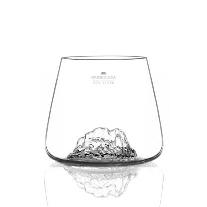 Set due bicchieri da whisky "Topographic: Tofane e Marmolada"