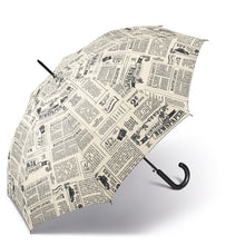 Carica l'immagine nel visualizzatore di Gallery, Ombrello lungo "Newspaper Long" Happy Rain