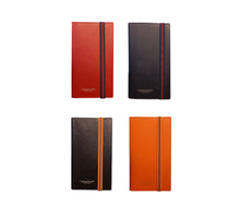 Carica l'immagine nel visualizzatore di Gallery, Agenda settimanale orizzontale pocket refillabile 2023 con copertina in pelle saffiano 17x9 "New Regimental" A.G. Spalding & Bros