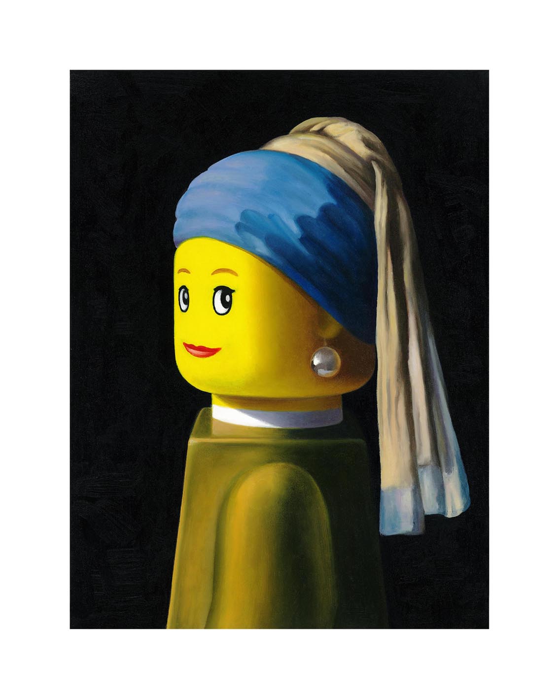 Grafica di Stefano Bolcato "RAGAZZA CON IL TURBANTE - VERMEER"