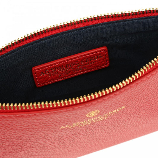 Pochette a busta in pelle Tiffany A. G. Spalding & Bros rosso