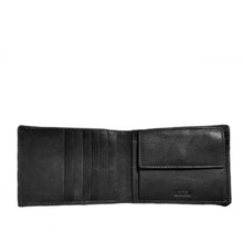 Carica l'immagine nel visualizzatore di Gallery, Portafogli da uomo in pelle con 6 slot portacarte orizzontali, portaspicci e RFID "Oregon" A. G. Spalding & Bros nero