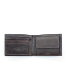 Carica l'immagine nel visualizzatore di Gallery, Portafogli da uomo in pelle con portaspicci, volantino e RFID "Oregon" A. G. Spalding & Bro testa di moro