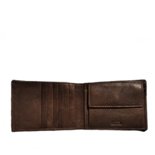 Carica l'immagine nel visualizzatore di Gallery, Portafogli da uomo in pelle con 6 slot portacarte orizzontali, portaspicci e RFID "Oregon" A. G. Spalding & Bros