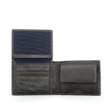 Carica l'immagine nel visualizzatore di Gallery, Portafogli da uomo in pelle con portaspicci, volantino e RFID "Oregon" A. G. Spalding & Bro testa di moro