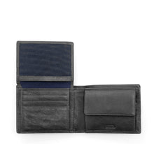 Carica l'immagine nel visualizzatore di Gallery, Portafogli da uomo in pelle con portaspicci, volantino e RFID "Oregon" A. G. Spalding & Bros nero