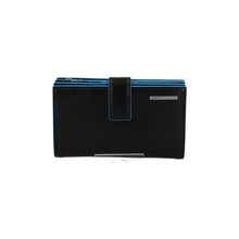 Carica l'immagine nel visualizzatore di Gallery, Portafoglio donna a libretto in pelle Bluesquare Piquadro nero+