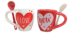 Carica l'immagine nel visualizzatore di Gallery, Set tazzine "I Love You"