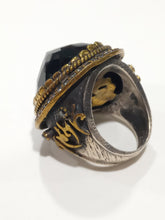 Carica l'immagine nel visualizzatore di Gallery, Anello a fascione in argento con onice