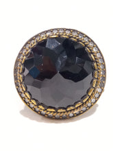 Carica l'immagine nel visualizzatore di Gallery, Anello a fascione in argento con onice