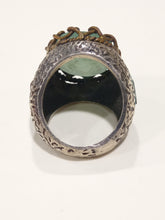 Carica l'immagine nel visualizzatore di Gallery, Anello a fascione in argento con acquamarina