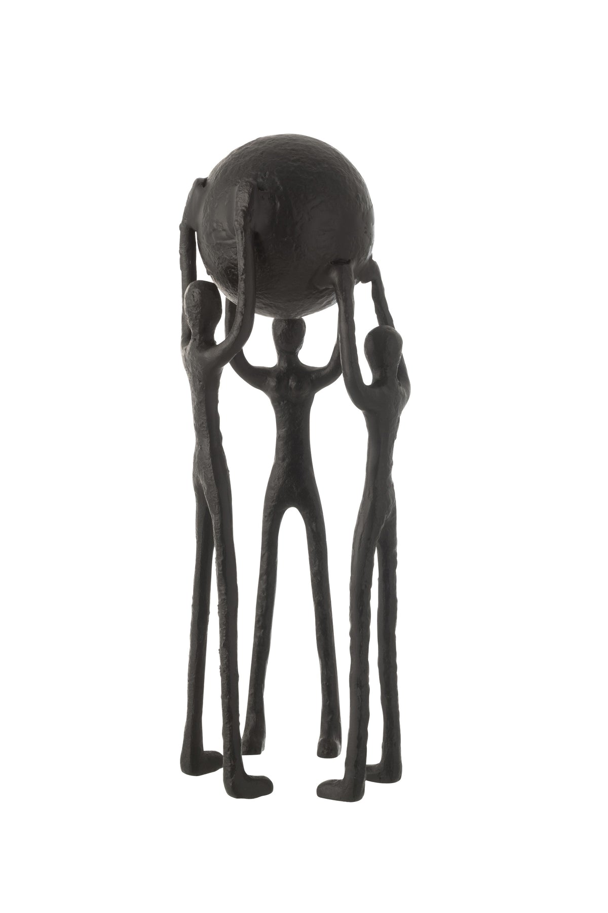 Scultura in alluminio brunito "L'unione fa la forza"