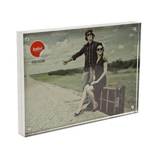 Carica l'immagine nel visualizzatore di Gallery, Portafoto double face in acrilico trasparente 15x\0