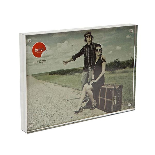 Portafoto double face in acrilico trasparente 15x18