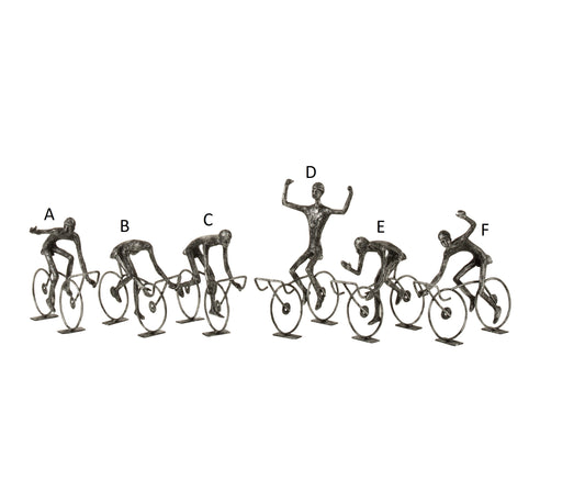 Scultura in metallo "Ciclisti" (acquistabile anche singolarmente)