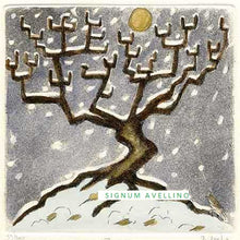 Carica l'immagine nel visualizzatore di Gallery, Incisione Acquarellata di Vincenzo Volpi "Quattro Stagioni: Inverno"
