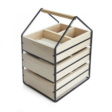 Carica l'immagine nel visualizzatore di Gallery, Portagioie in legno e metallo "House"