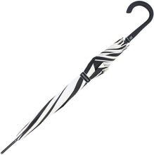 Carica l'immagine nel visualizzatore di Gallery, Ombrello lungo con apertura automatica "Easymatic: Sunflower" Pierre Cardin bianco e nero