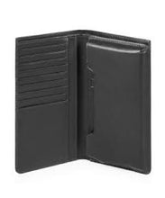 Carica l'immagine nel visualizzatore di Gallery, Custodia per iPhone XS Max e portafoglio RFID in pelle Urban Piquadro nero