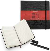 Carica l'immagine nel visualizzatore di Gallery, Set quaderno a righe con copertine rigida e penna roller Moleskine"