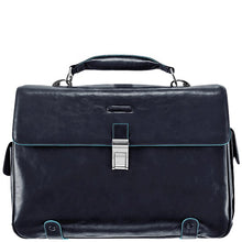 Carica l'immagine nel visualizzatore di Gallery, Cartella portapc 15,6" con patta in pelle Bluesquare Piquadro (disponibile in diversi colori)