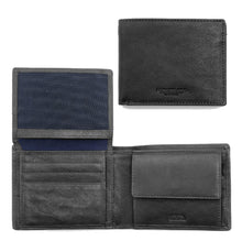 Carica l'immagine nel visualizzatore di Gallery, Portafogli da uomo in pelle con portaspicci, volantino e RFID "Oregon" A. G. Spalding & Bros nero
