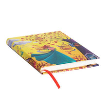 Carica l'immagine nel visualizzatore di Gallery, Quaderno midi a righe a copertina rigida con elastico "Fogliame Autunnale"