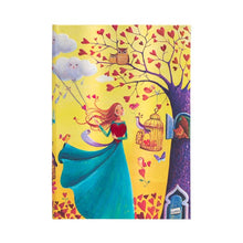 Carica l'immagine nel visualizzatore di Gallery, Quaderno midi a righe a copertina rigida con elastico "Fogliame Autunnale"