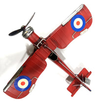 Carica l'immagine nel visualizzatore di Gallery, Aereoplano in latta colore rosso - SIGNUM Avellino