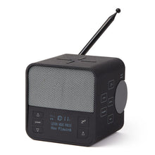 Carica l'immagine nel visualizzatore di Gallery, Radiosveglia con caricabatterie wireless e speaker bluetooth Lexon Oslo + antracite