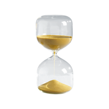 Carica l'immagine nel visualizzatore di Gallery, Clessidra cilindrica con sabbia dorat 15 minuti