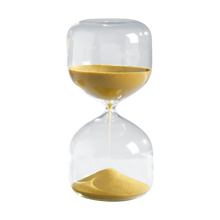 Carica l'immagine nel visualizzatore di Gallery, Clessidra cilindrica con sabbia dorat 20 minuti