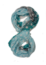 Carica l'immagine nel visualizzatore di Gallery, Sciarpa Foulard ad anello in modal Pois Vestopazzo