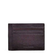 Carica l'immagine nel visualizzatore di Gallery, Bustina porta carte di credito in pelle Blacksquare Piquadro testa di moro