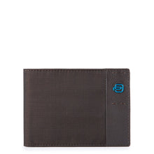 Carica l'immagine nel visualizzatore di Gallery, Portafogli da uomo in tessuto e pelle con dodici scomparti Piquadro
