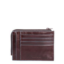 Carica l'immagine nel visualizzatore di Gallery, Bustina portamonete, documenti e carte di credito Blue Square Piquadro mogano