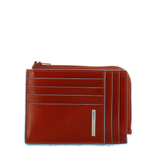 Carica l'immagine nel visualizzatore di Gallery, Bustina portamonete, documenti e carte di credito Blue Square Piquadro cuoio