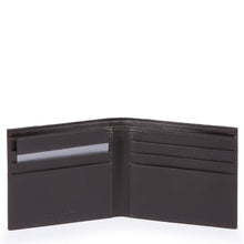 Carica l'immagine nel visualizzatore di Gallery, Portafogli da uomo in tessuto e pelle Piquadro testa di moro