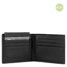 Carica l'immagine nel visualizzatore di Gallery, Portafoglio piccolo uomo con portabadge estraibile e RFID Woody Piquadro nero