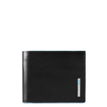 Carica l'immagine nel visualizzatore di Gallery, Portafogli in pelle con fermasoldi Bluesquare Piquadro nero