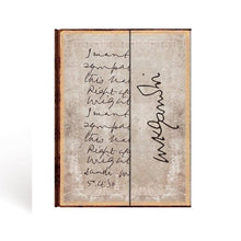 Carica l'immagine nel visualizzatore di Gallery, Quaderno Mini a righe con copertina rigida a chiusura magnetica "Gandhi - La Giustizia contro la violenza"