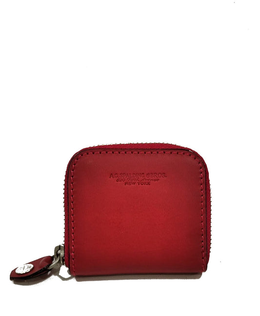 Portamonete in pelle con zip A. G. Spalding & Bros
