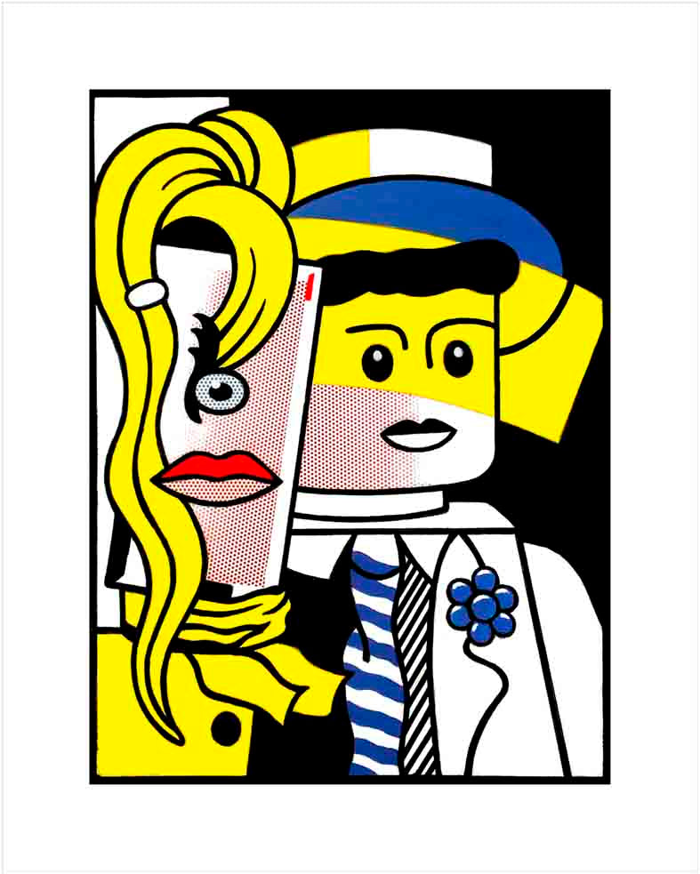 Grafica di Stefano Bolcato "STEPPING OUT - LICHTENSTEIN"
