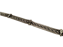 Carica l'immagine nel visualizzatore di Gallery, Bracciale in argento a tre fili con maglia intrecciata