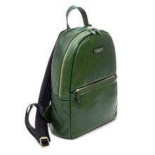 Carica l'immagine nel visualizzatore di Gallery, Zaino in pelle portacomputer 14" Round Soft Tech A.G. Spalding & Bros verde