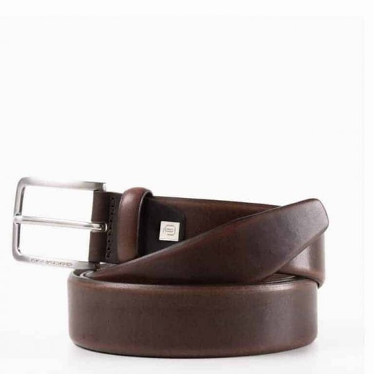 Cintura in pelle Piquadro marrone