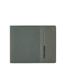 Carica l'immagine nel visualizzatore di Gallery, Portafoglio piccolo uomo con portabadge estraibile e RFID Woody Piquadro verde