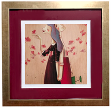 Carica l'immagine nel visualizzatore di Gallery, Grafica incorniciata di Giulia del Mastio: "Farfalle nello stomaco"