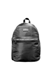 Carica l'immagine nel visualizzatore di Gallery, Zaino in tessuto tecnico ed ecopelle portapc 15,6" "CULT" NERO