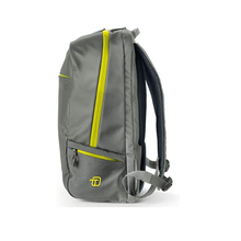 Carica l'immagine nel visualizzatore di Gallery, Zaino portacomputer 15" fastcheck in tela cerata Blackout InTempo grigio giallo